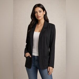 Talula Aritzia Black Open Front Cardigan Blazer Women’s Size 6